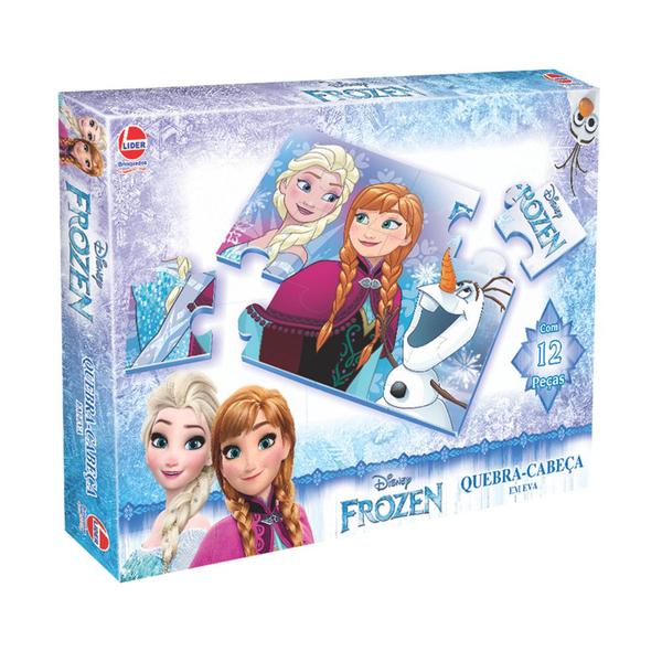 Quebra Cabeça Infantil 12 Peças Frozen - Líder - Lider