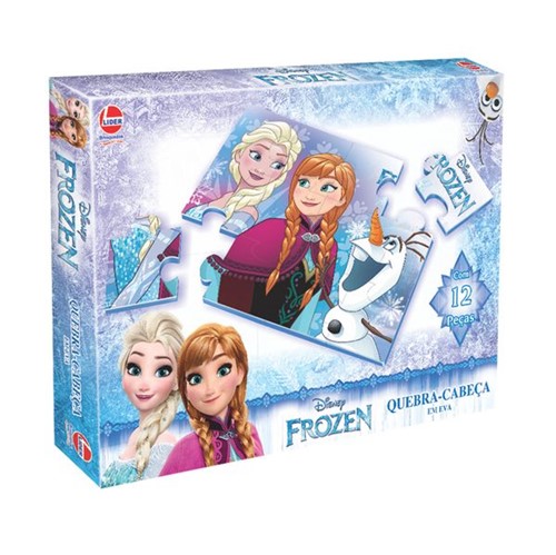 Quebra Cabeça Infantil 12 Peças Frozen - Líder