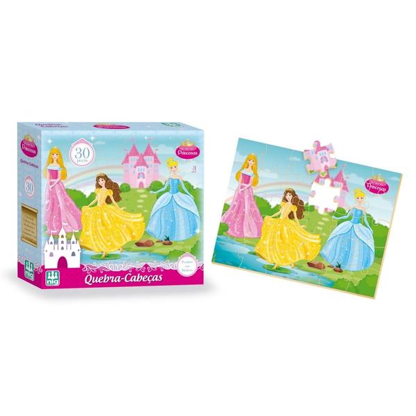 Quebra - Cabeça Infantil Princesas - Nig Brinquedos
