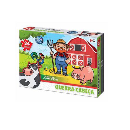 Jogo Quebra Cabeça Filhos Vila Feliz 28 Peças Pais & Filhos +4