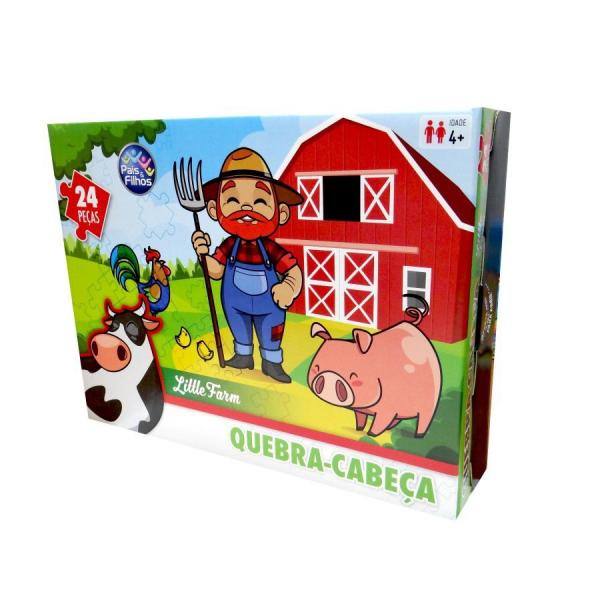 Quebra-Cabeça Little Farm 24 Peças - Pais Filhos