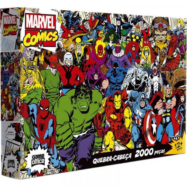 Quebra-Cabeça Marvel Comics 2000 Peças - Toyster