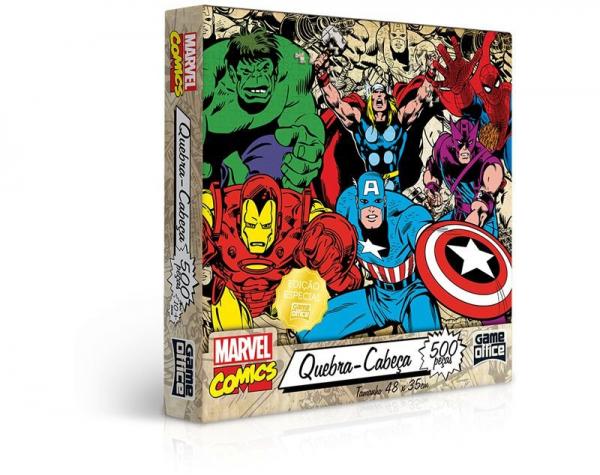 Quebra-Cabeça Marvel Comics 500 Peças - Toyster