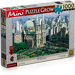 Quebra-Cabeça Mini Puzzle 1000 Peças - Catedral da Sé - Grow