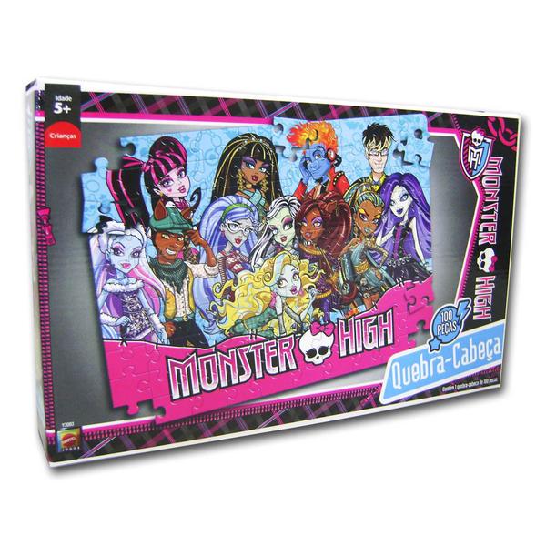 Quebra-Cabeça Monster High 100 Peças - Mattel - Monster High