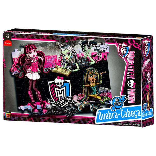 Quebra-Cabeça - Monster High - 100 Peças - Mattel