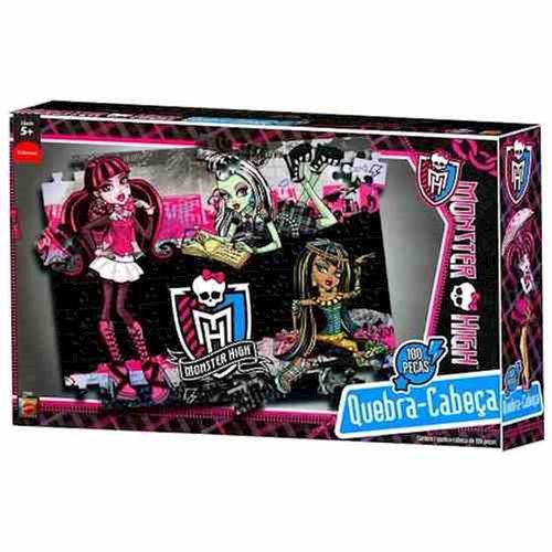 Quebra Cabeca Monster High 3 Personagens Mattel