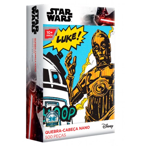Quebra-Cabeça Nano Star Wars C3po/R2d2 500 Peças - Toyster
