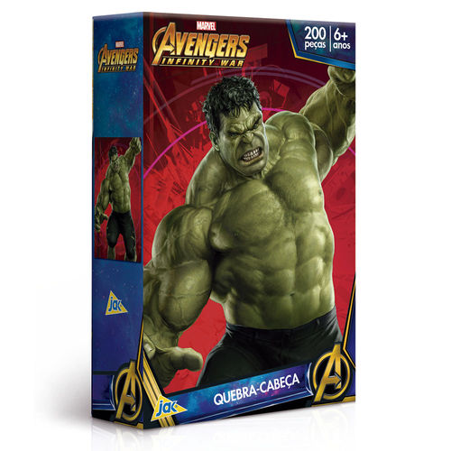 Quebra-cabeça - os Vingadores - Guerra Civil - Hulk - 200 Peças - Toyster