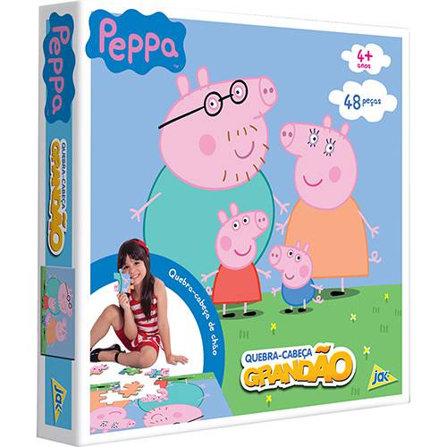 Quebra-Cabeça Peppa Pig Grandão 48 Peças - Jak