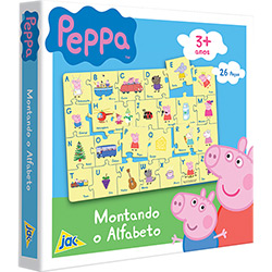 Quebra-Cabeça Peppa Pig Montando o Alfabeto 26 Peças - Jak
