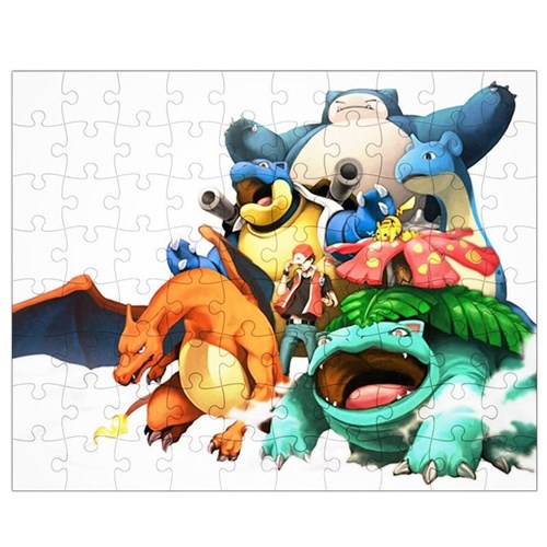 Quebra-Cabeça Personalizado 90 Peças - 30 cm x 20 cm Pokémon