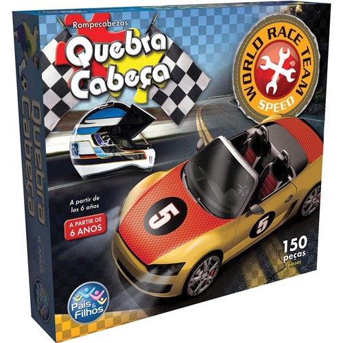 Quebra Cabeça Premium Race 150 Peças Pais e Filhos