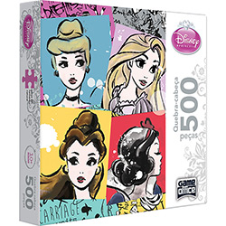 Quebra-Cabeça Princesas Disney 500 Peças - Game Office