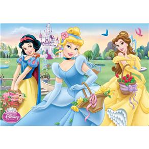 Quebra-Cabeça Princesas Disney Cesta de Flores - 30 Peças