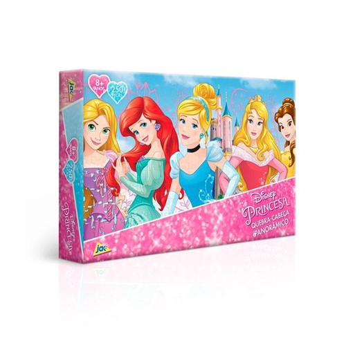 Quebra Cabeça Princesas Disney Panorâmico 250 Peças Toyster