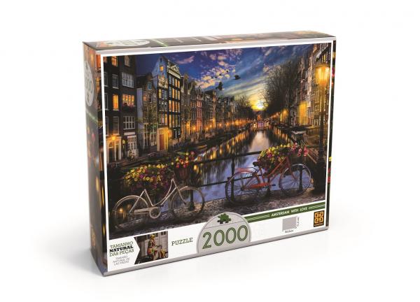 Quebra-Cabeça Puzzle 2000 Peças - Verão em Amsterdã - Grow