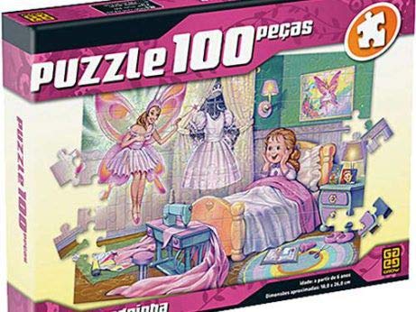 Quebra Cabeça - Puzzle 100 Peças - Fada Madrinha - Grow