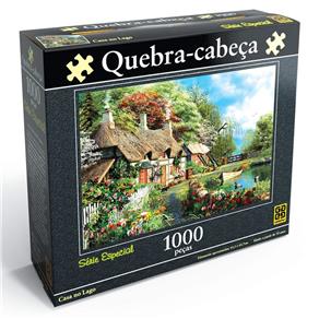 Quebra Cabeça - Puzzle 1000 Peças - Casa no Lago - Grow