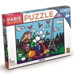 Quebra-Cabeça Puzzle 1000 peças Romero Britto Paris 03746 Gr