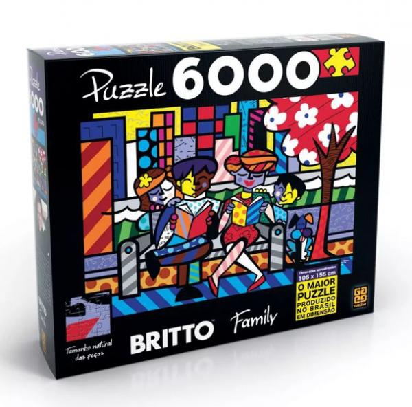 Quebra Cabeça Puzzle 6000 Peças Romero Britto - Family - Grow