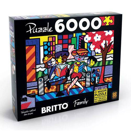 Quebra Cabeça Puzzle 6000 Peças Romero Britto - Family