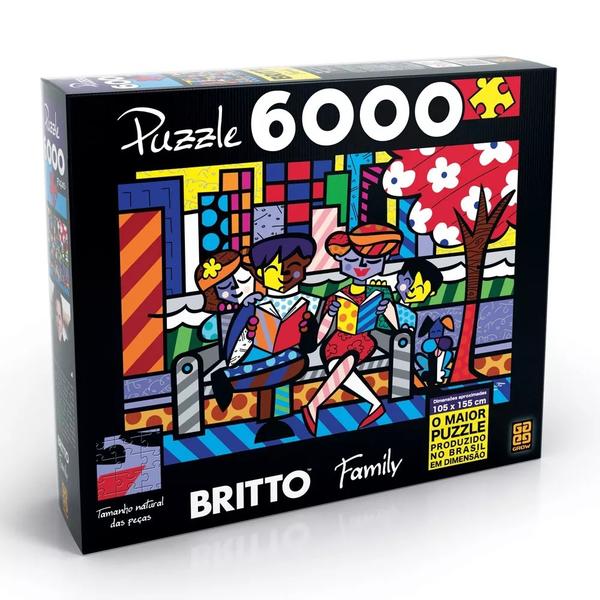 Quebra Cabeça Puzzle Romero Britto Family 6000pc - Grow