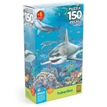Quebra Cabeça Puzzle Tubarões 150 Peças - Grow