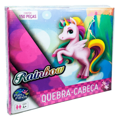 Quebra Cabeça Rainbow - 150 Peças - Pais & Filhos