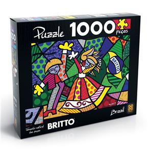 Quebra-Cabeça Romero Britto - Brazil - 1000 Peças - Grow