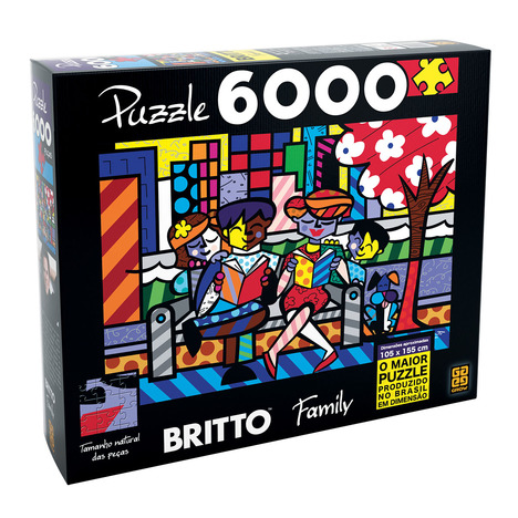 Quebra-Cabeça Romero Britto - Family 6000 Peças Grow 03083