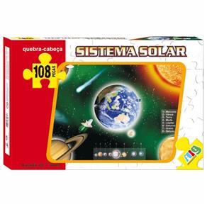 Quebra-Cabeça - Sistema Solar - 108 Peças - NIG