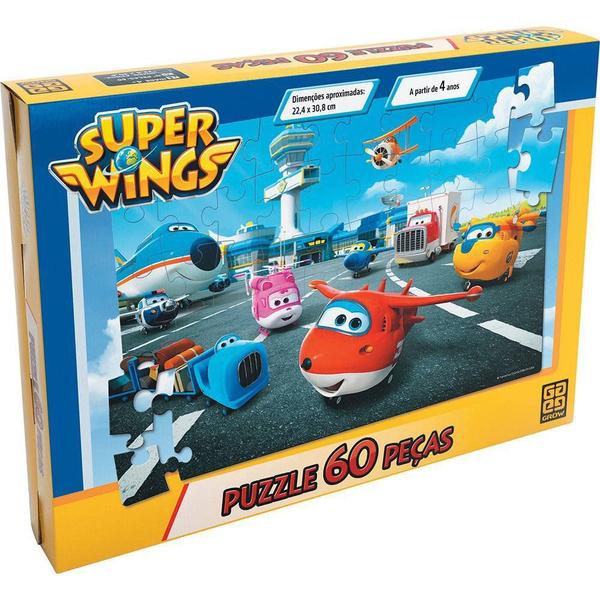 Quebra Cabeça Super Wings 60 Peças Grow