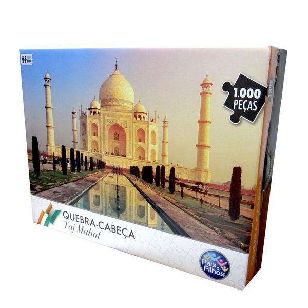 Quebra Cabeça Taj Mahal 1000 Peças - Pais e Filhos 7267 - Pais Filhos