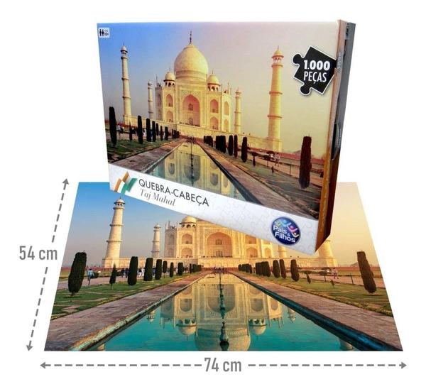 Quebra Cabeça - Taj Mahal 1000 Peças - Pais e Filhos