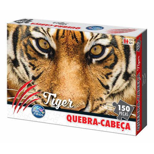 Quebra Cabeça Tiger - 150 Peças - Pais e Filhos