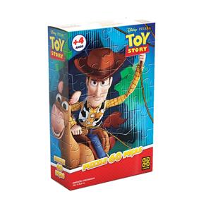Quebra-Cabeça Toy Story Woody e Bala no Alvo - 60 Peças - Grow