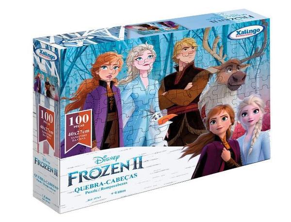 Quebra Cabeças Frozen - 100 Peças - Xalingo