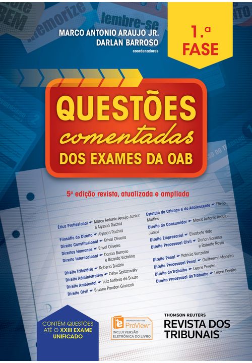 Questões Comentadas dos Exames OAB 1ª Fase - 5ª Edição