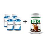 Quitoplan 60CPS Pague 2 Leve 4 + Ssx Shake 500G Chocolate