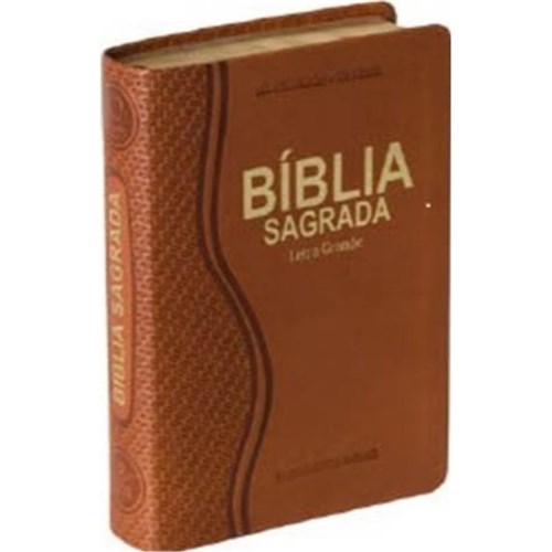 Ra 045Lg - Bíblia Sagrada Letra Grande Marrom