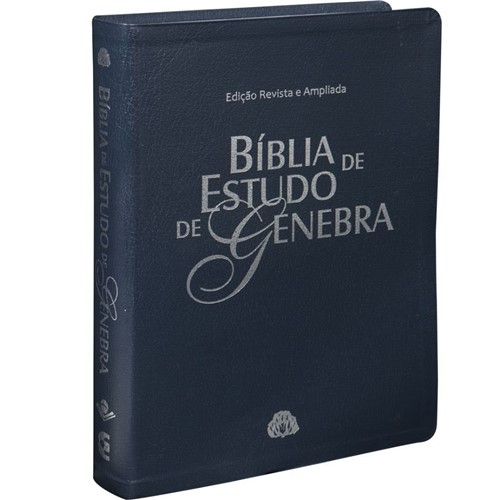 Ra087Bgra - Bíblia de Estudo de Genebra Azul Nobre