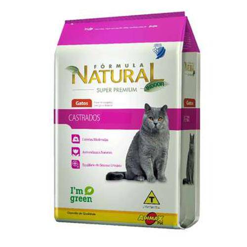 Ração Adimax Pet Formula Natural para Gatos Castrados - 1 Kg