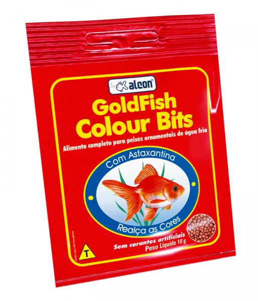 Ração Alcon Goldfish Colour Bits 10 Gr - Alcon Pet