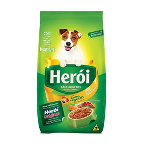 Ração Cães Adultos Carne e Vegetais Herói - 25 KG
