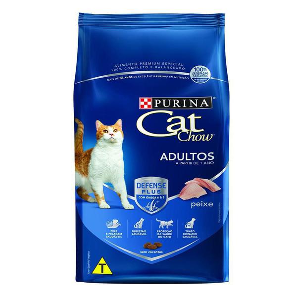 Ração Cat Chow Adultos Peixe 1kg