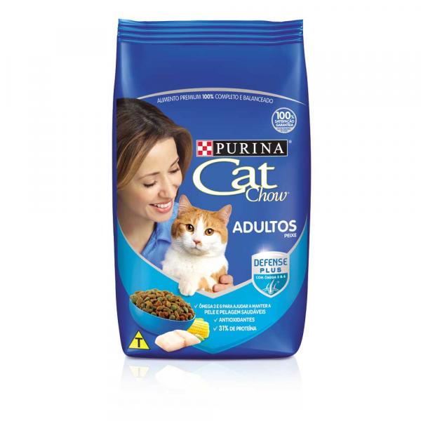 Ração Cat Chow Peixe Adultos 1 Kg - Nestlé Purina