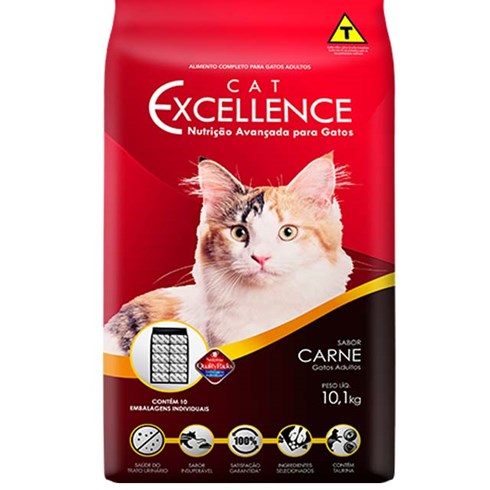 Ração Cat Excellence para Gatos Adultos Carne - Selecta