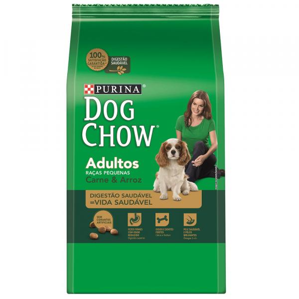 Ração Dog Chow Adultos Raças Pequenas Carne Arroz 1 Kg - Nestlé Purina