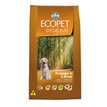 Ração Ecopet Original para Cães Adultos Sabor Frango e Carne 15kg